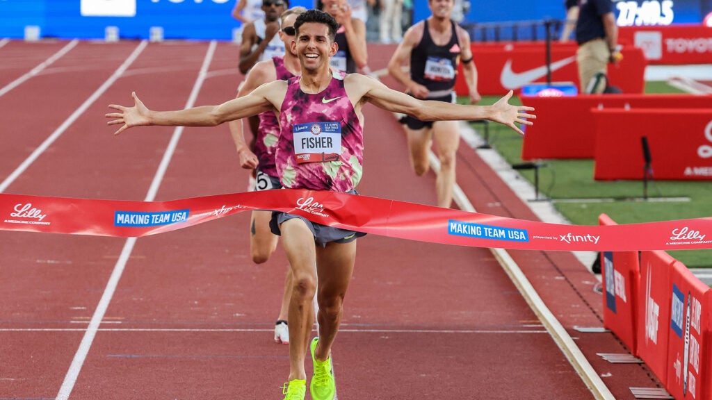 Grant Fisher wins 10,000 meters at U.S. Olympic Trials