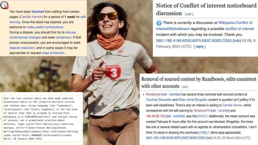 The Husband of Ultrarunner Camille Herron Admits to Controversial Wikipedia Edits